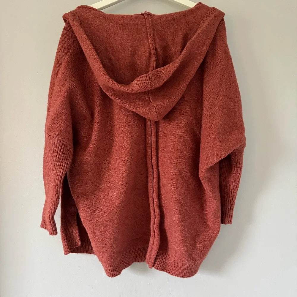 Cozy Terracotta Open-Front Cardigan